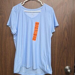 Head Size XXL Light Blue V-Neck T-Shirt